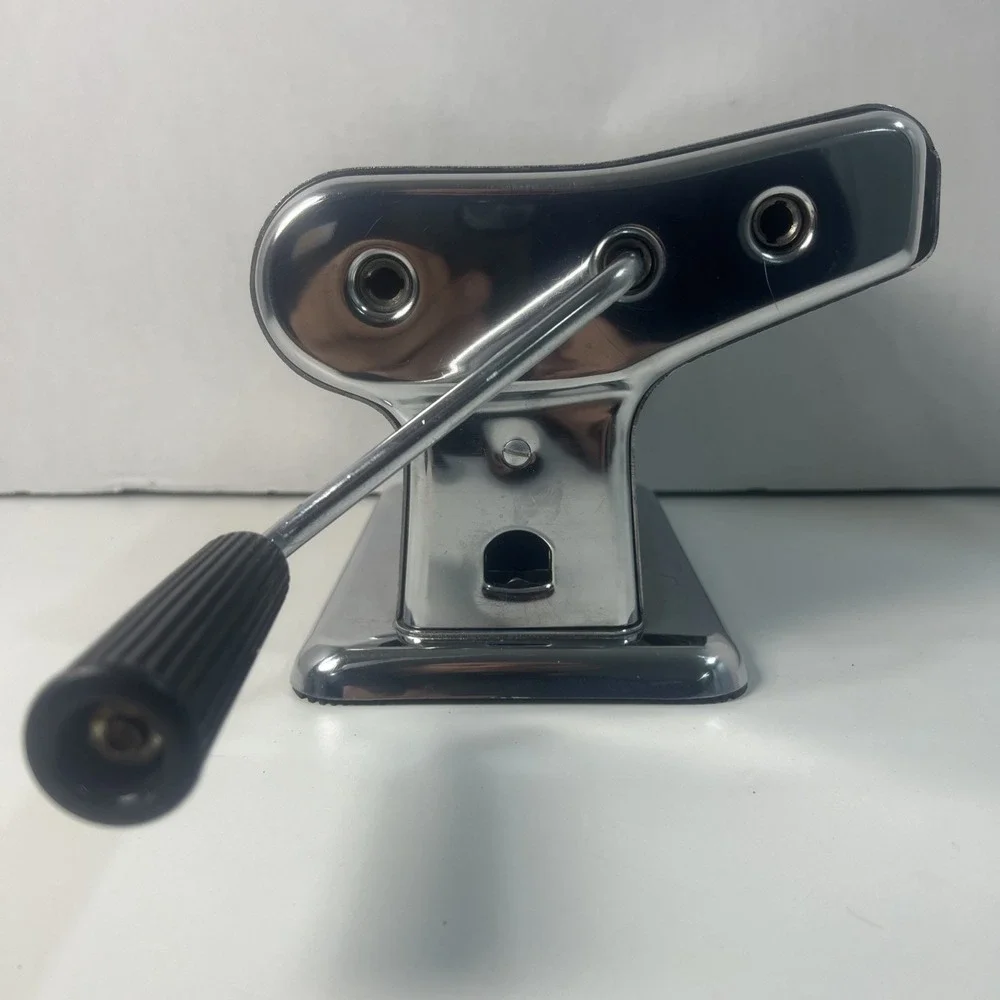 Vintage Cross Pasta Maker Made in Italy Chrome Manual Roller Machine